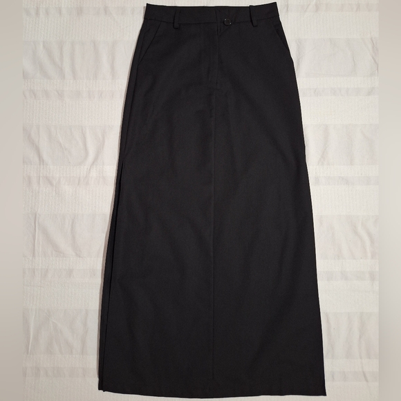 NWT COMMENSE Elegant Black Maxi Skirt - Picture 3 of 13
